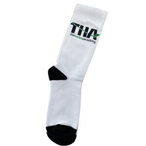 THA The Hockey Academy Hockey Socks Mens White Black Comfort Knit Athleisure NEW